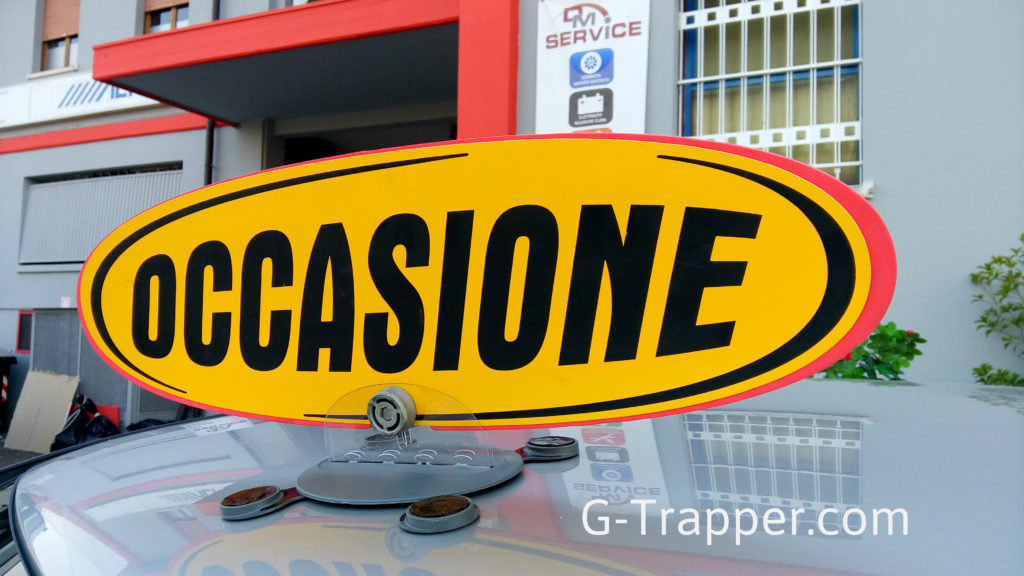 Nuovo cartello con multicalamite per tettuccio auto. Edizione limitata G-Trapper. Per maggiori informazioni scrivere a g-trapper@g-trapper.com