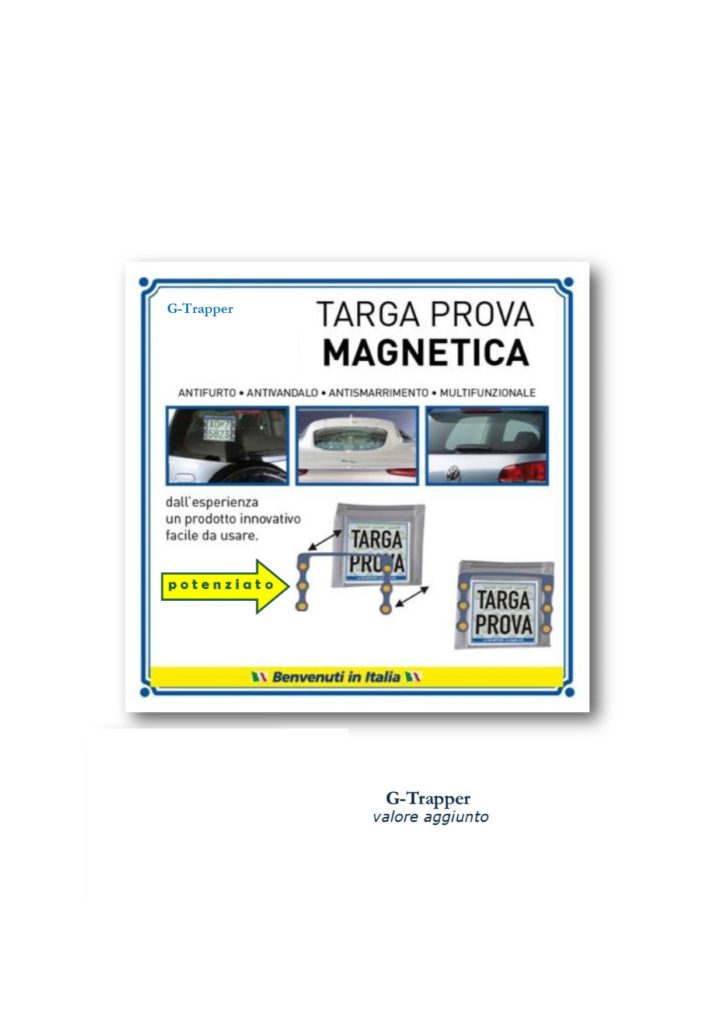 una soluzione efficace per la targa prova g-trapper@g-trapper.com